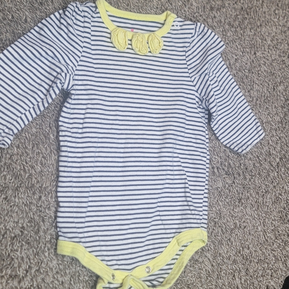 Circo Blue and White Bodysuit with Stripes